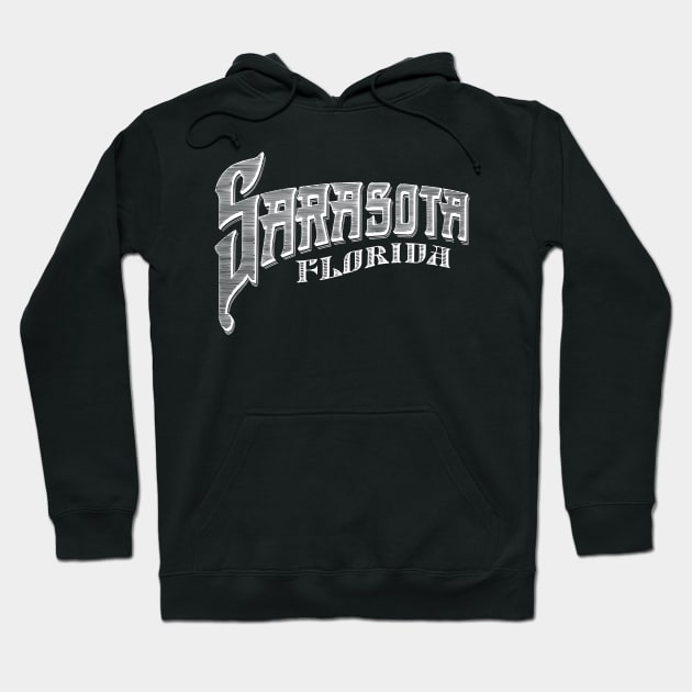 Vintage Sarasota, FL Hoodie by DonDota